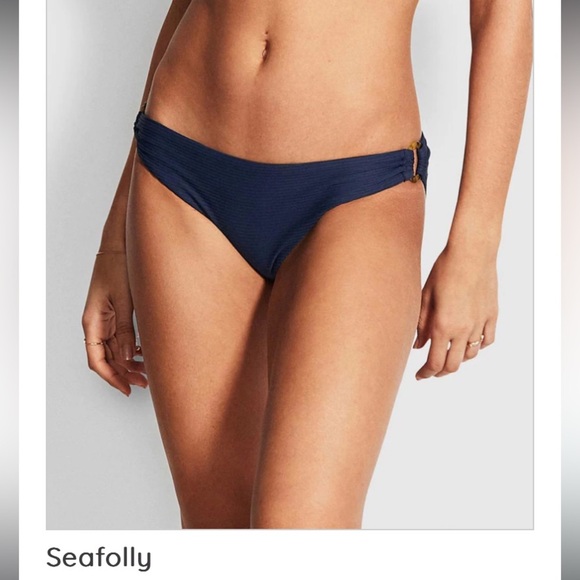 Seafolly
Summer Sea Ring Side Hipster Indigo new without tag - Picture 1 of 12